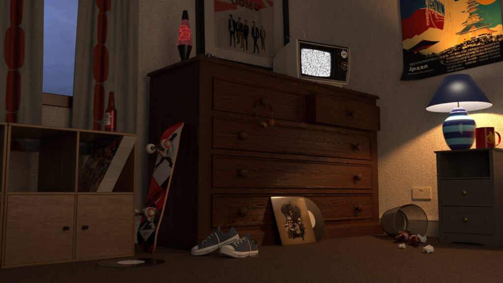 90s Bedroom Blender 3D