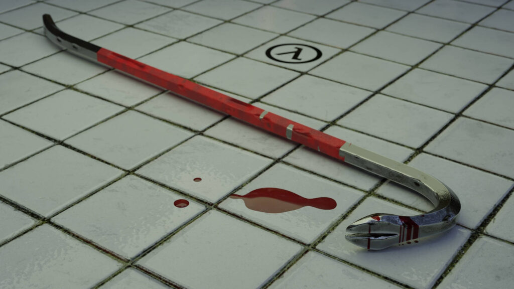 Crowbar Half-Life Blender 3D