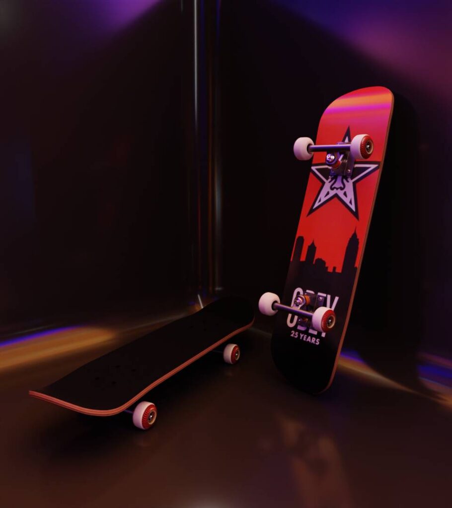 Skateboard Blender 3D