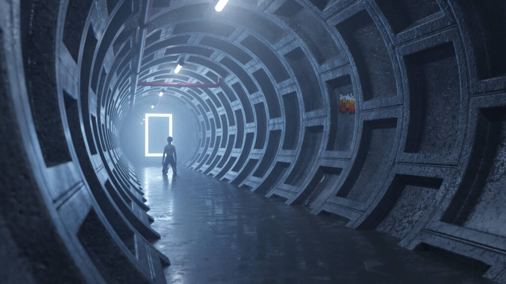 Sci-Fi Tunnel Blender 3D